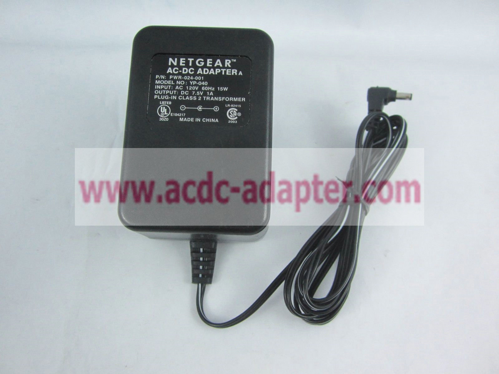 Genuine 7.5V 1A Netgear PWR-024-001 YP-040 AC DC Power Adapter Supply